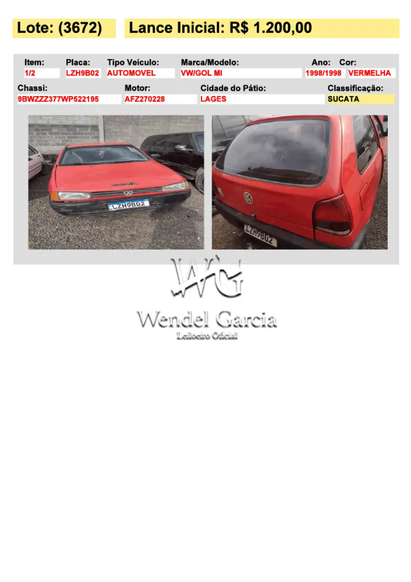 LOTE 3672