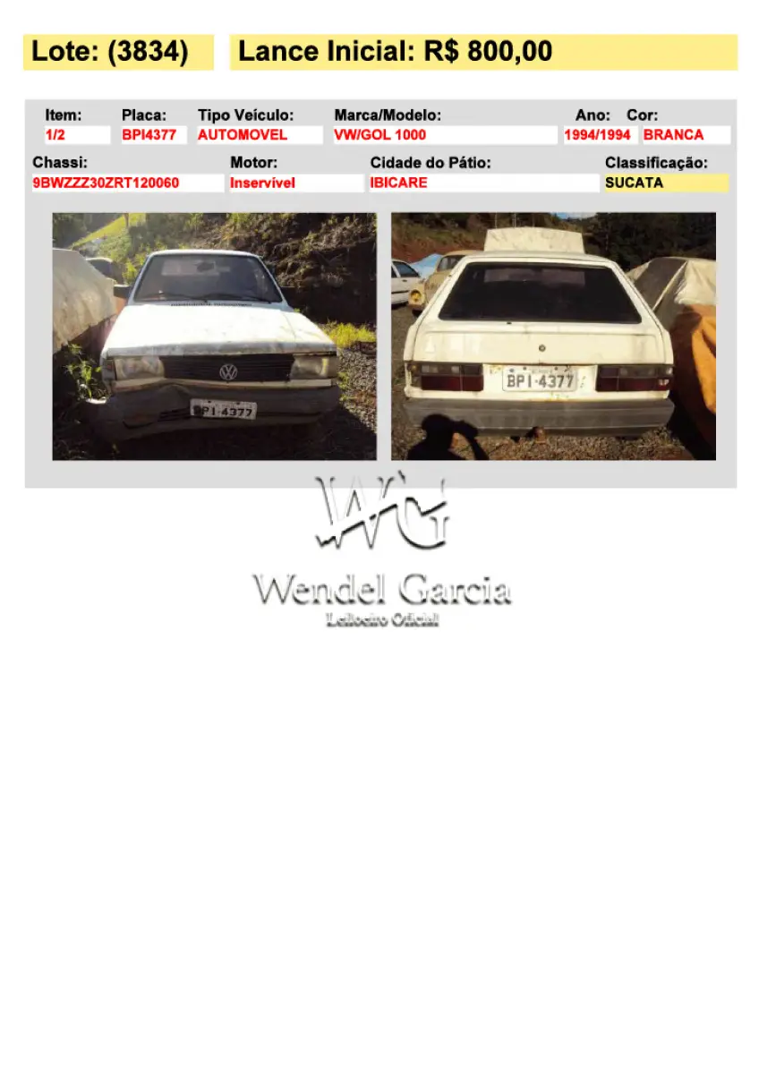 LOTE 3834