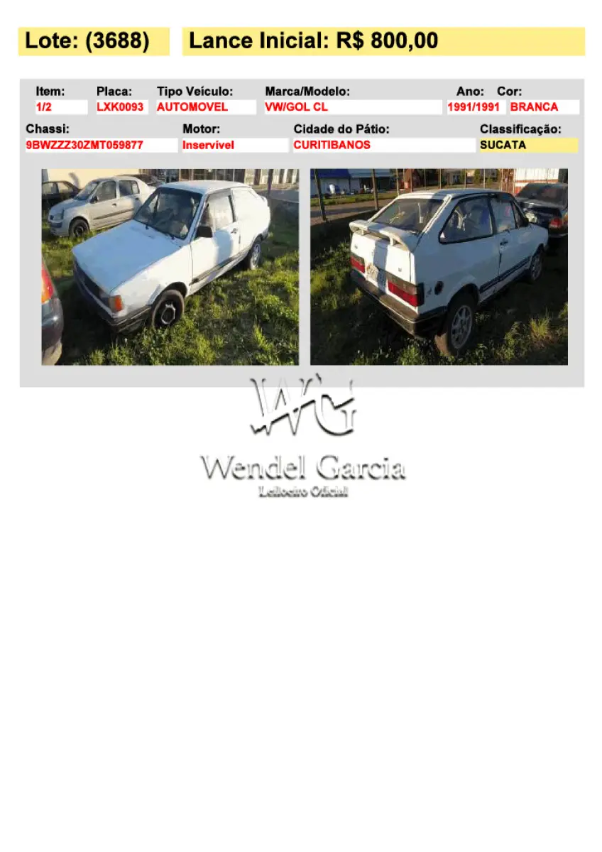 LOTE 3688