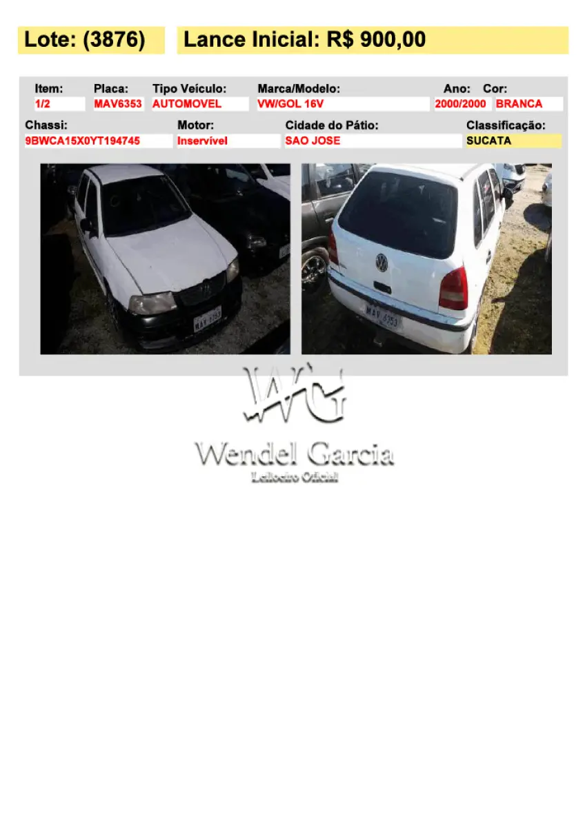 LOTE 3876