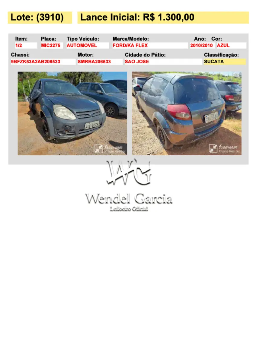 LOTE 3910