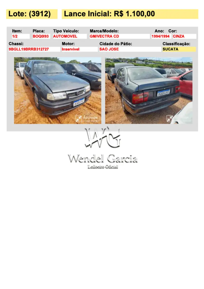 LOTE 3912