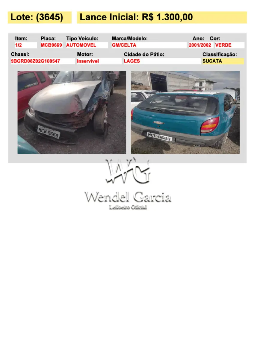 LOTE 3645