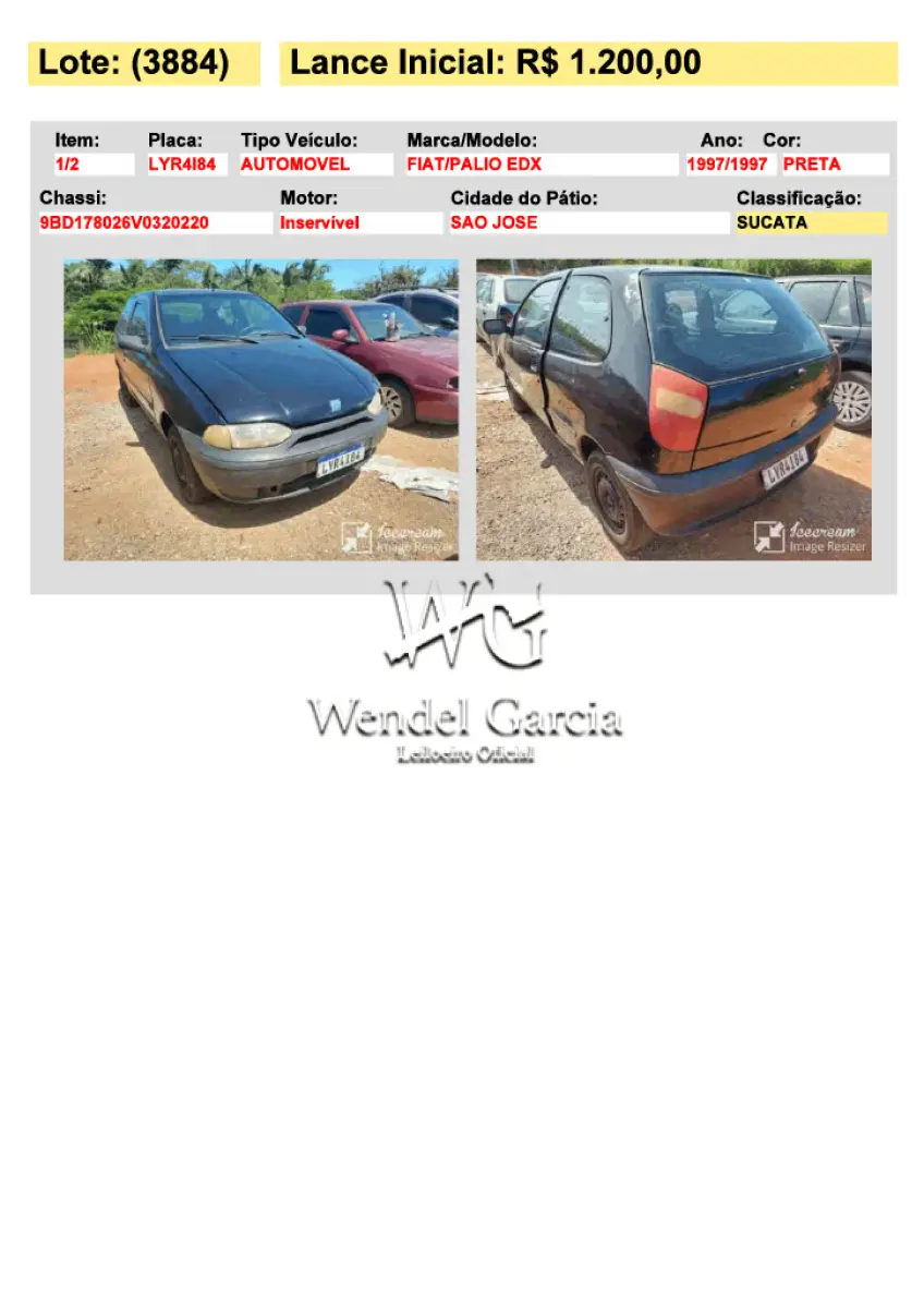 LOTE 3884
