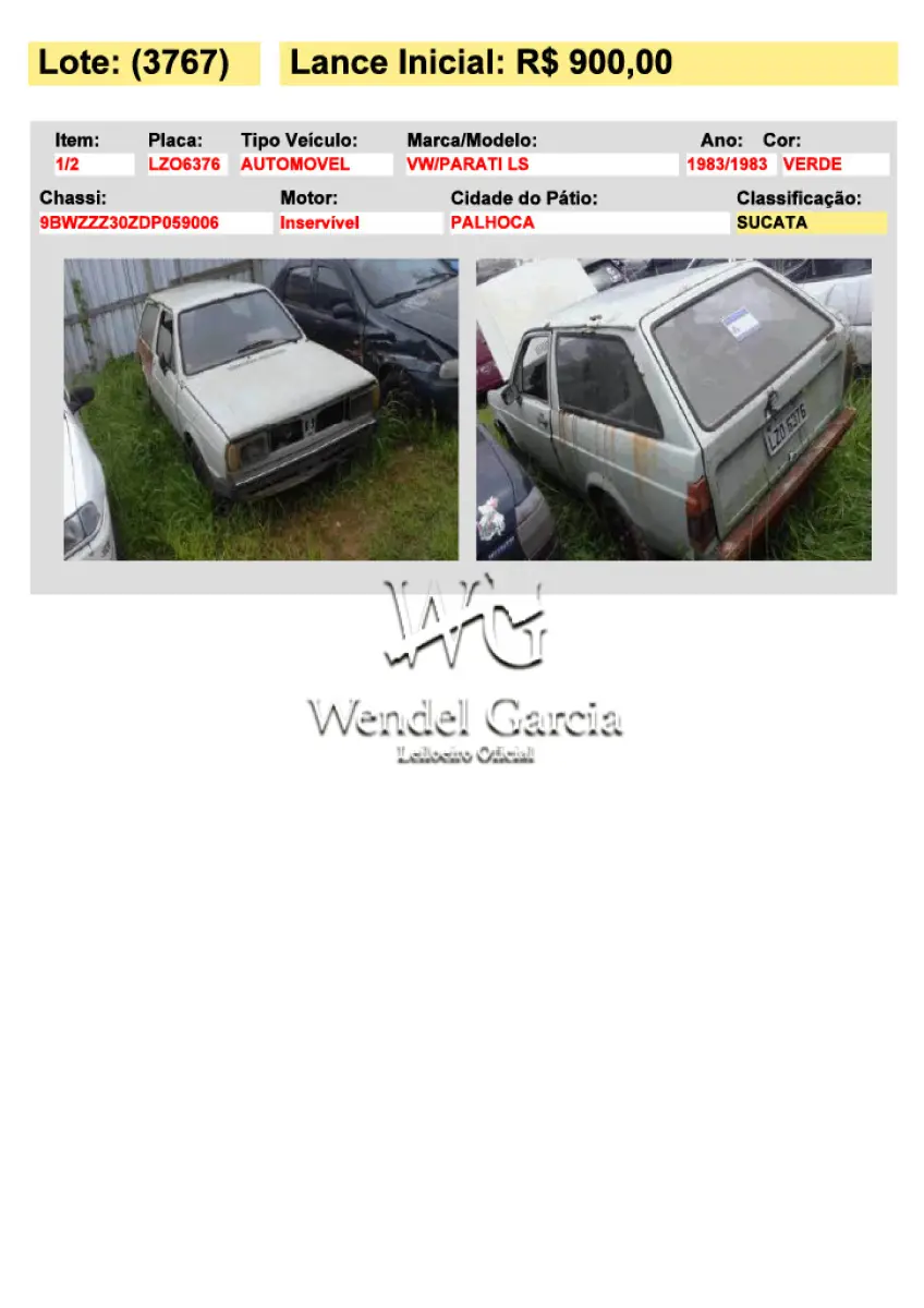 LOTE 3767