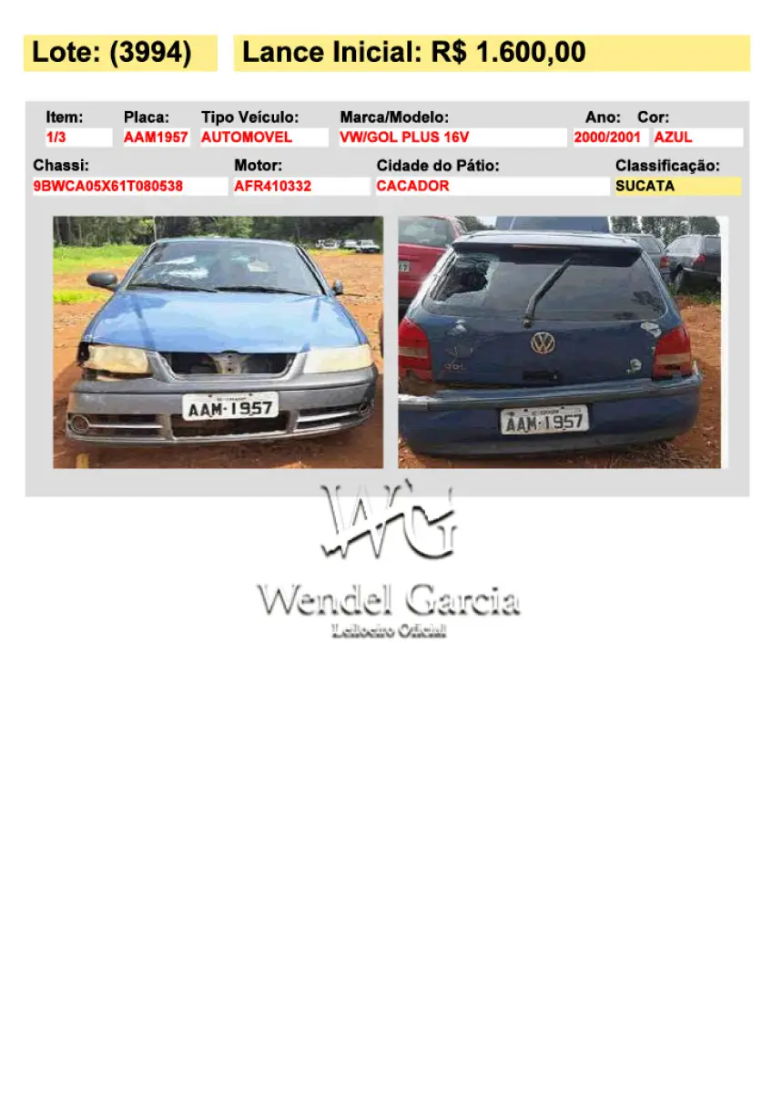LOTE 3994