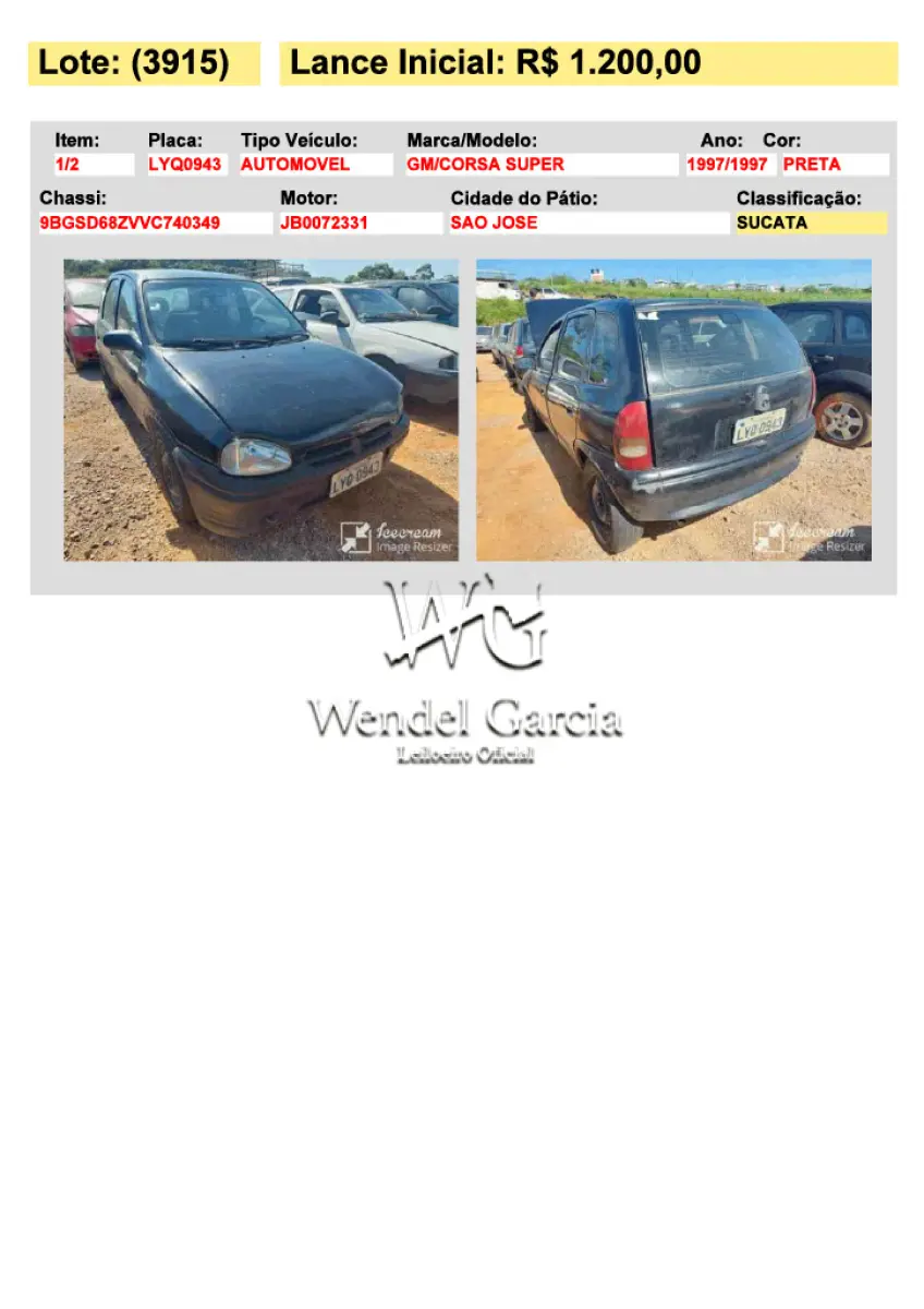 LOTE 3915