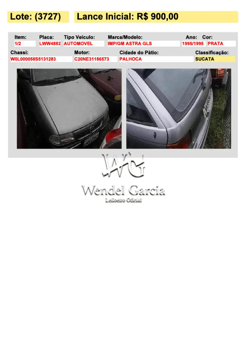 LOTE 3727
