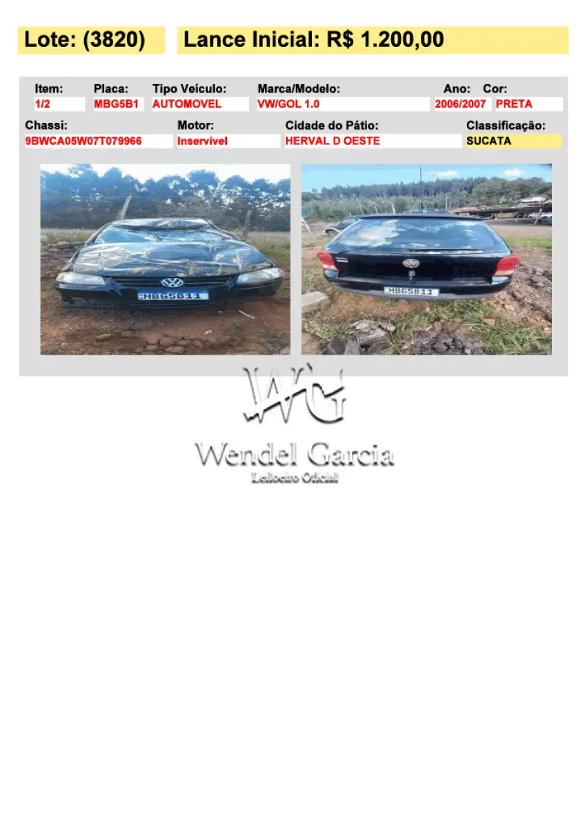 LOTE 3820