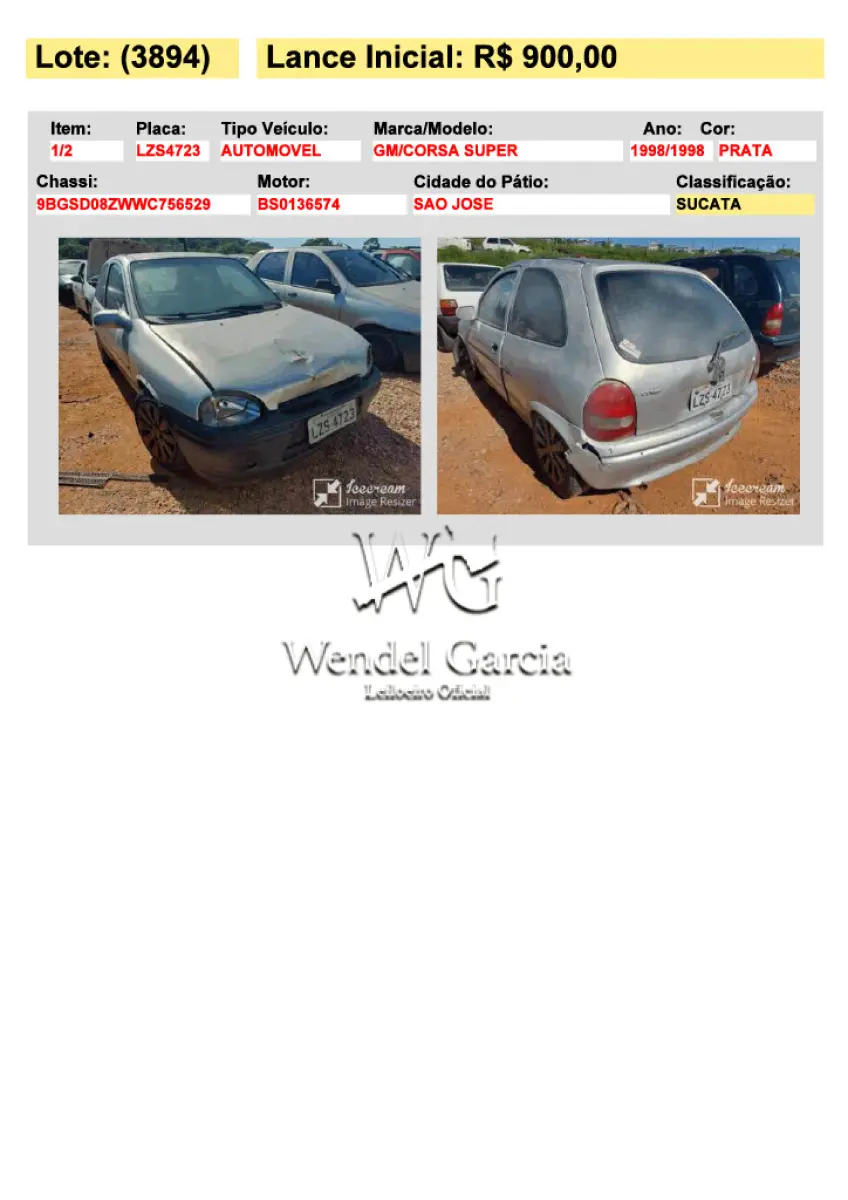 LOTE 3894