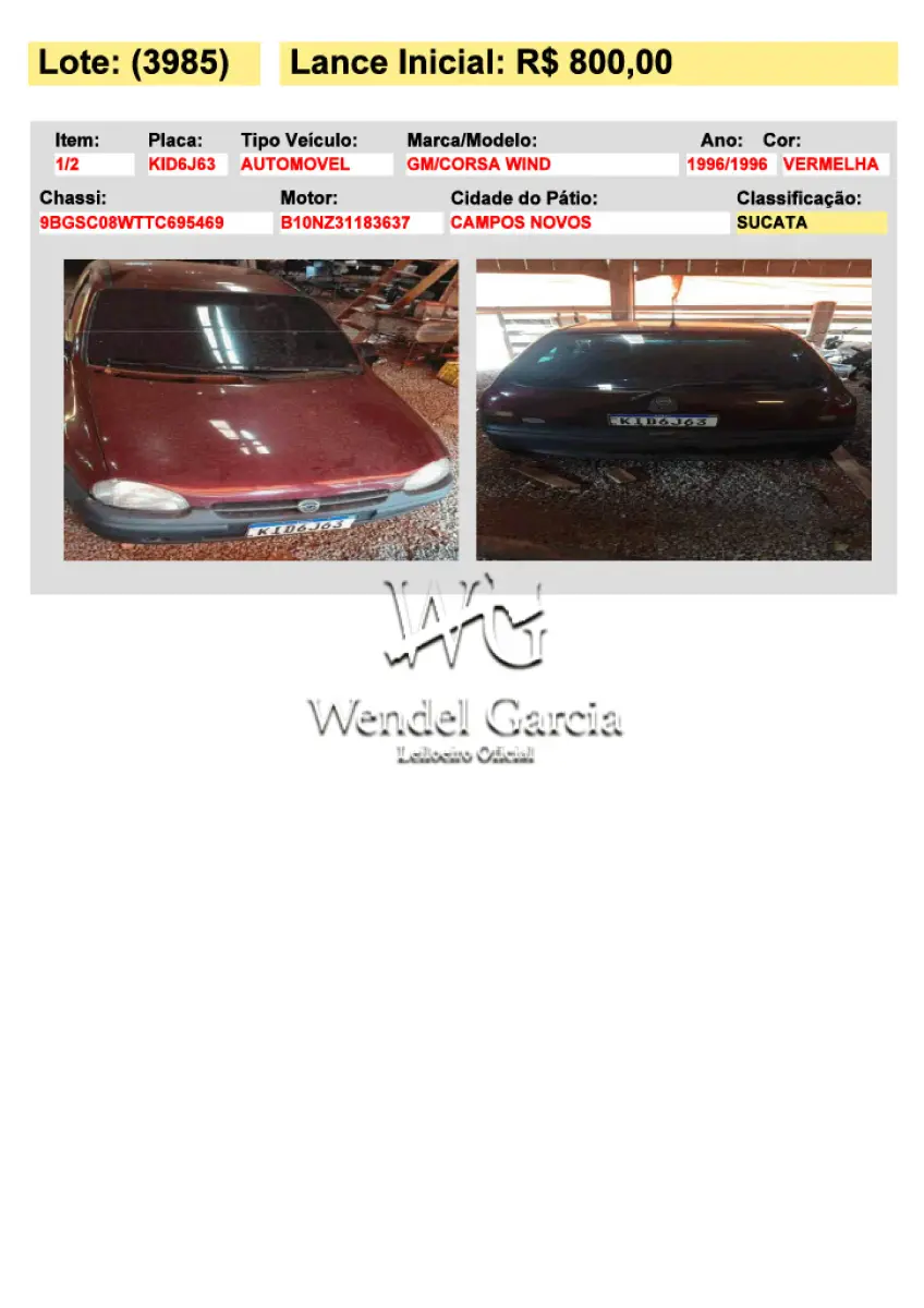LOTE 3985