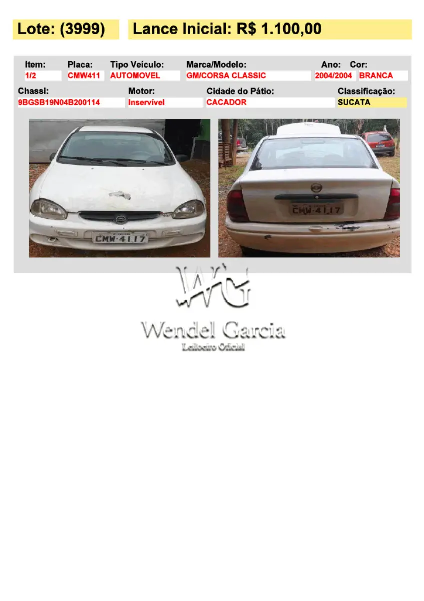 LOTE 3999