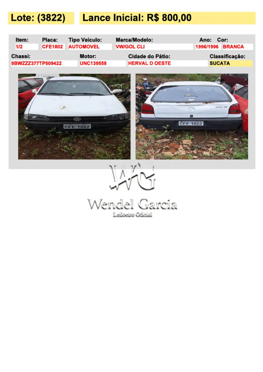 LOTE 3822
