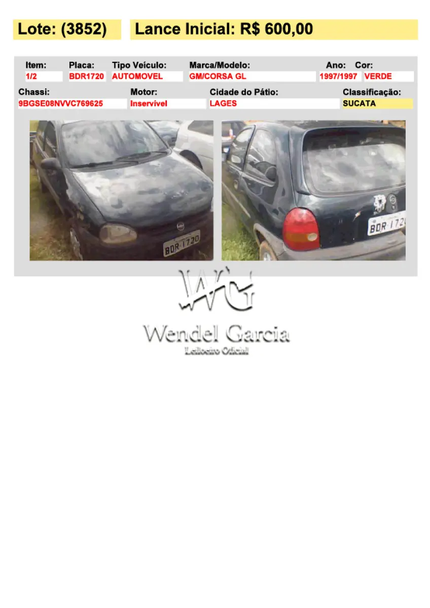 LOTE 3852
