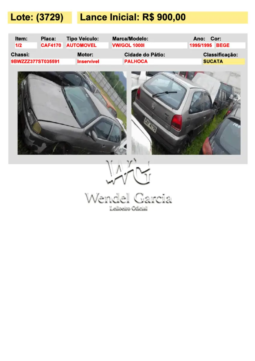 LOTE 3729
