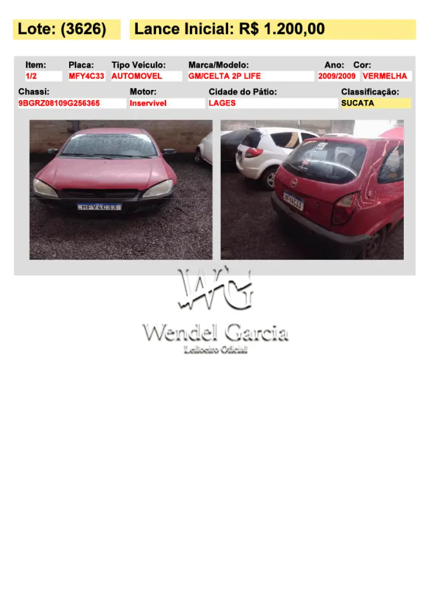 LOTE 3626