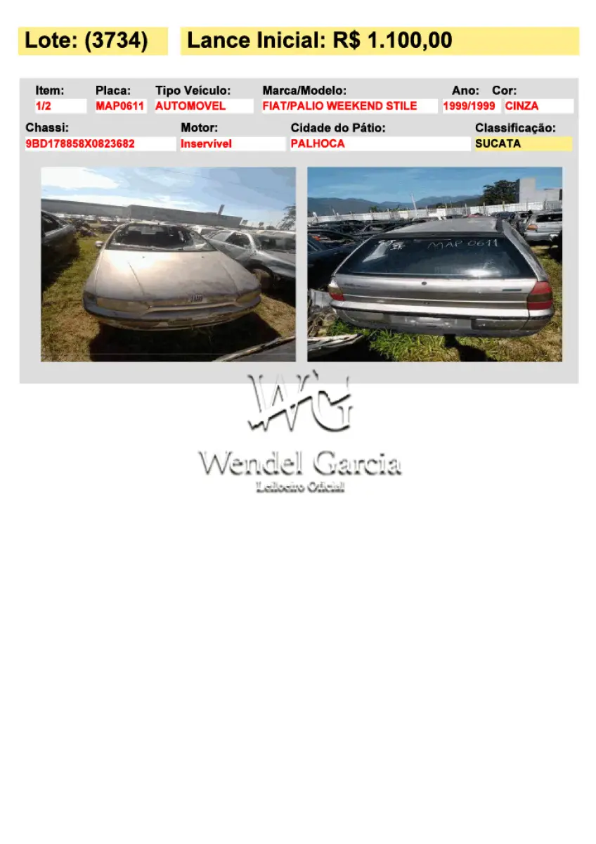 LOTE 3734
