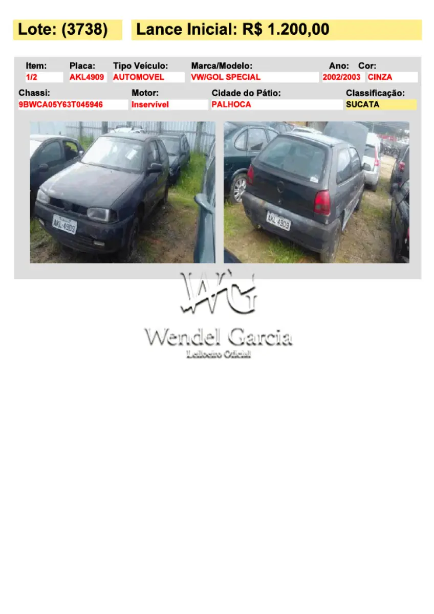 LOTE 3738