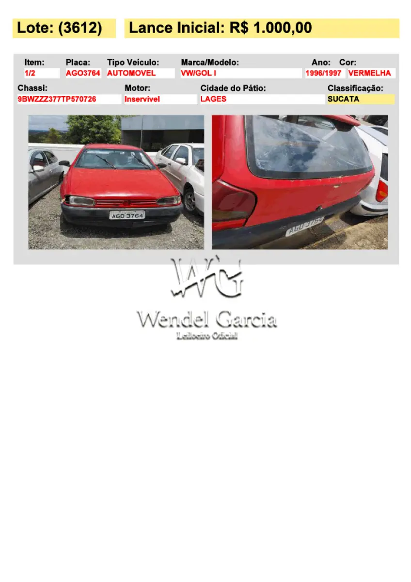 LOTE 3612