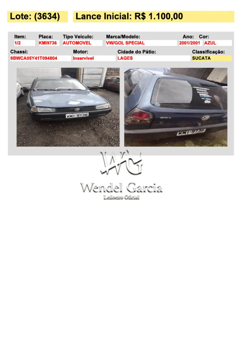LOTE 3634
