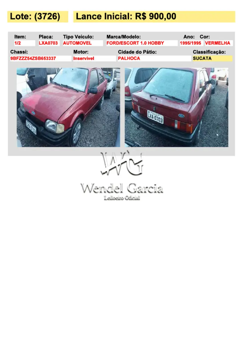 LOTE 3726