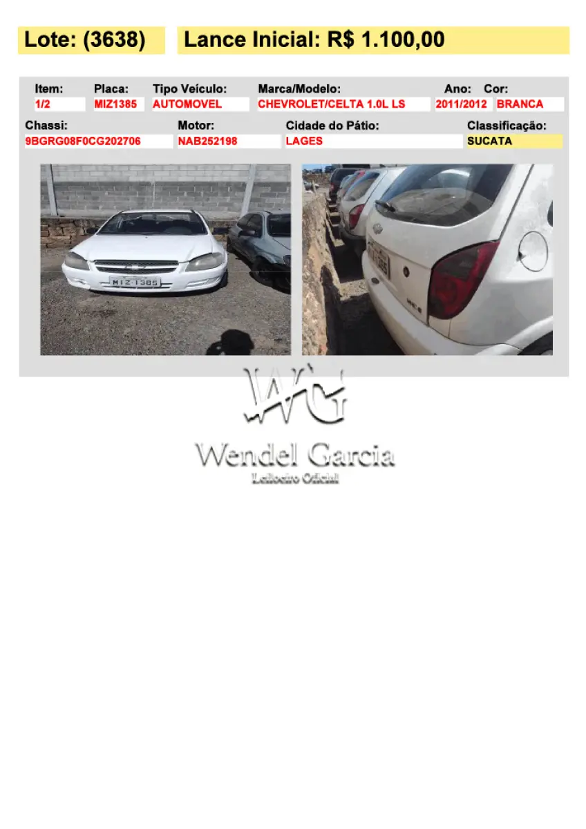 LOTE 3638