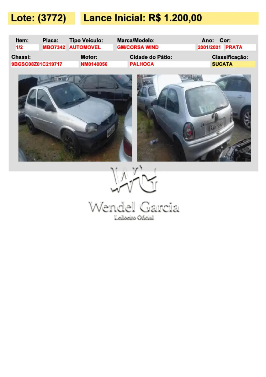 LOTE 3772