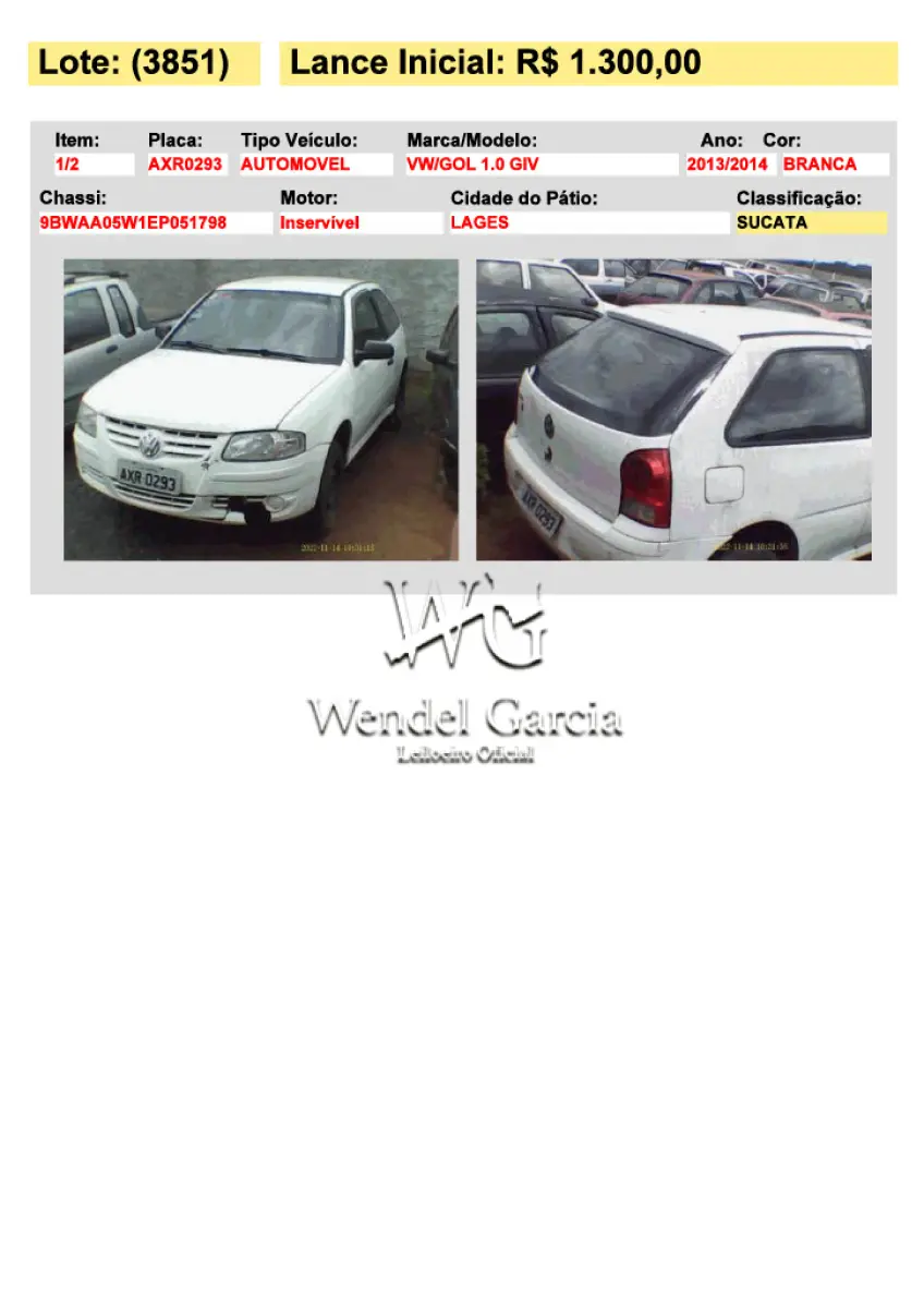 LOTE 3851