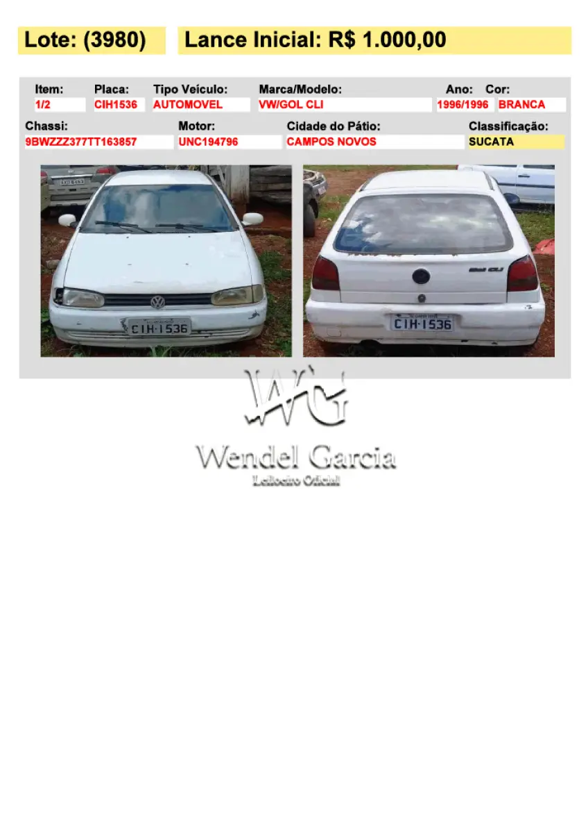 LOTE 3980