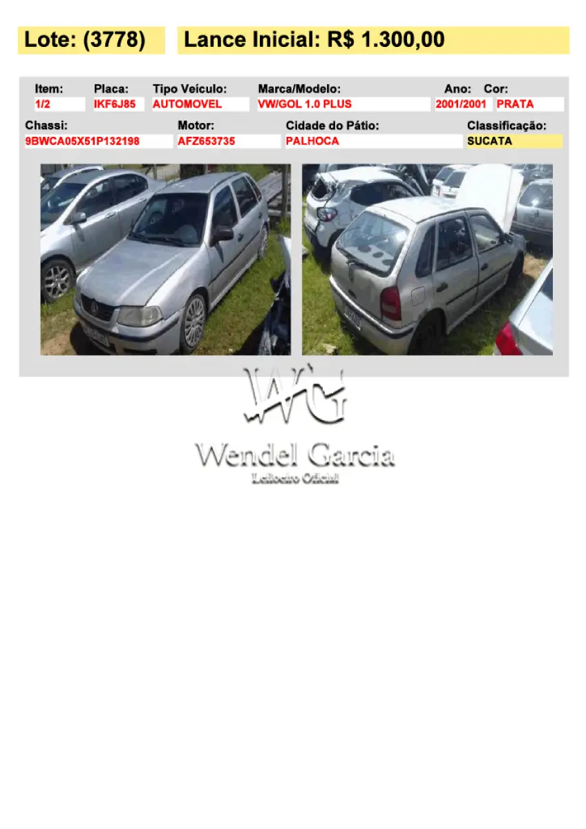 LOTE 3778