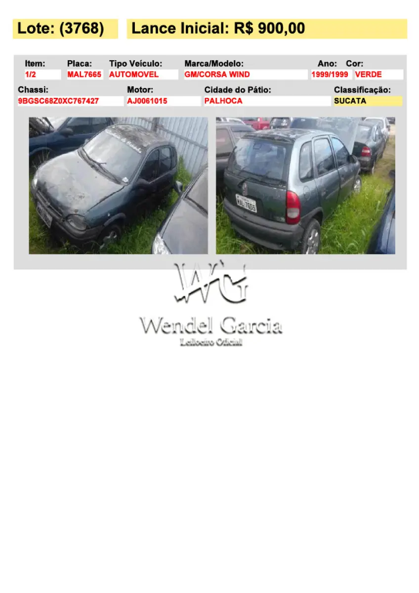 LOTE 3768