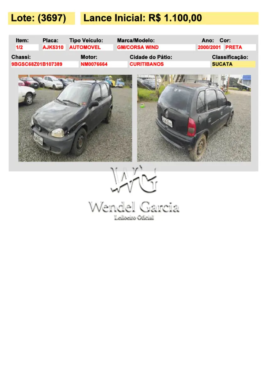LOTE 3697