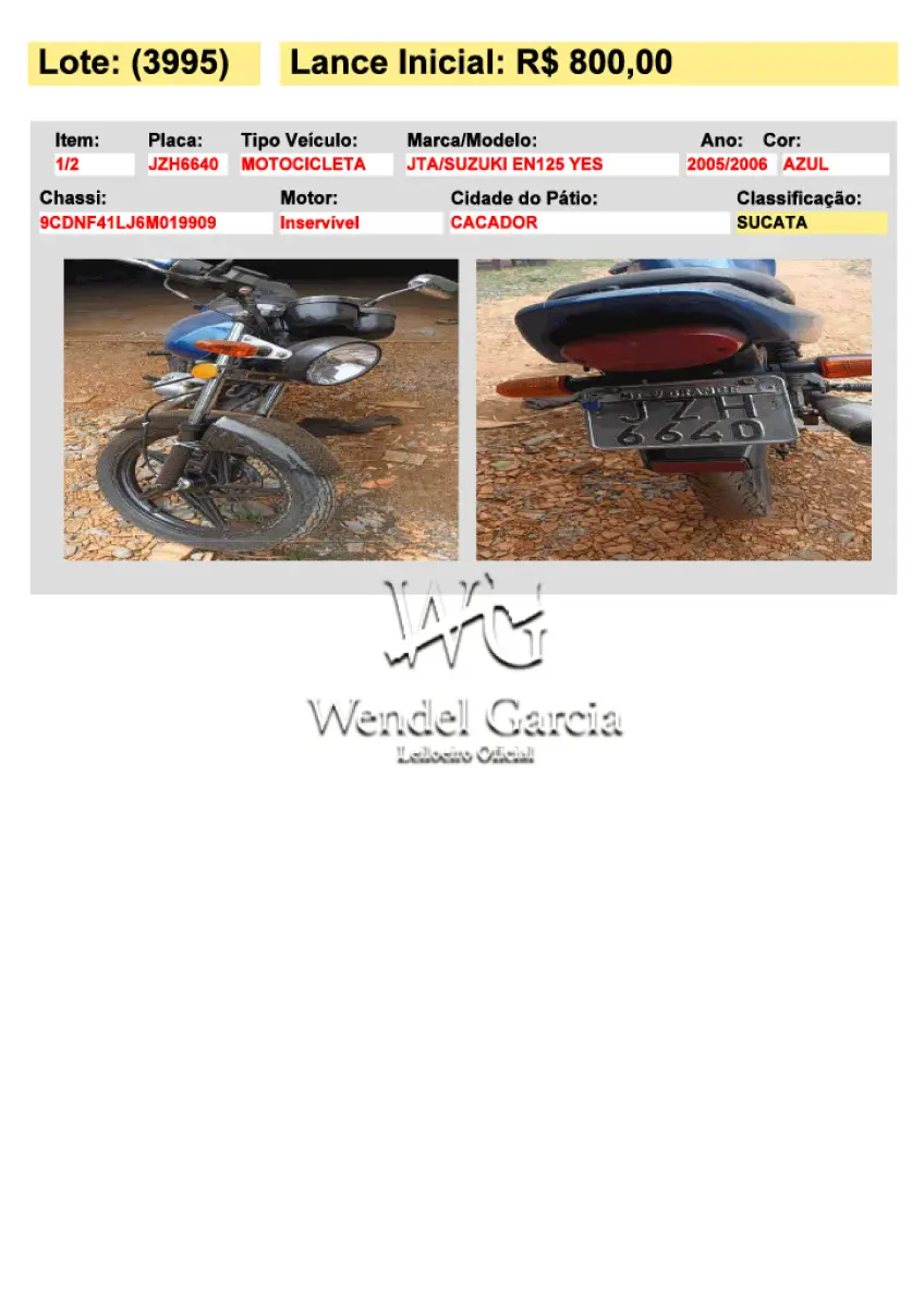 LOTE 3995