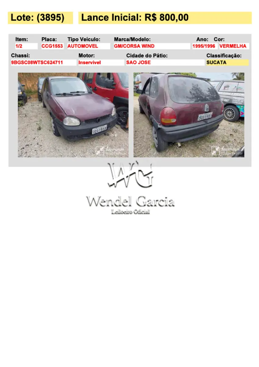 LOTE 3895