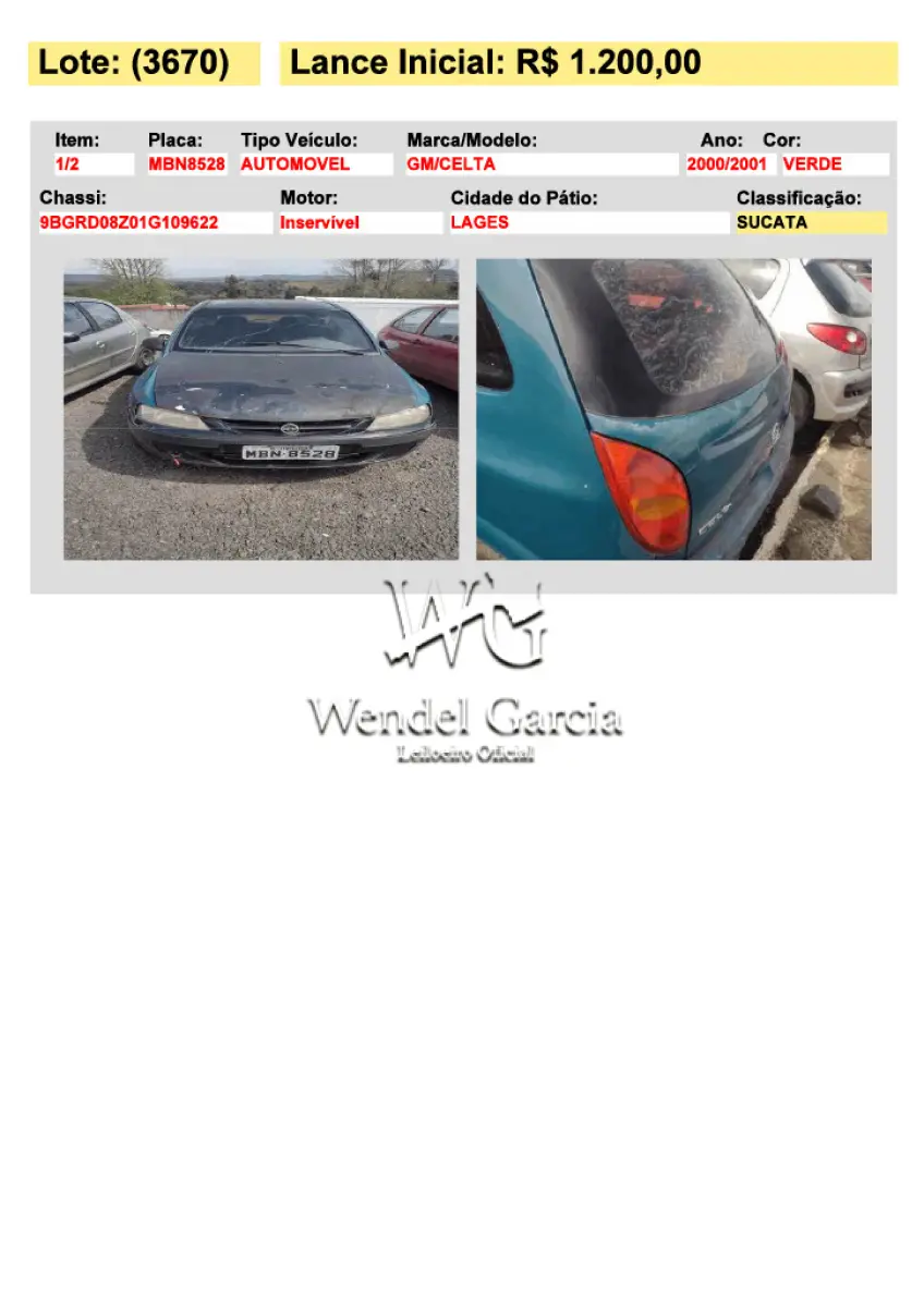 LOTE 3670