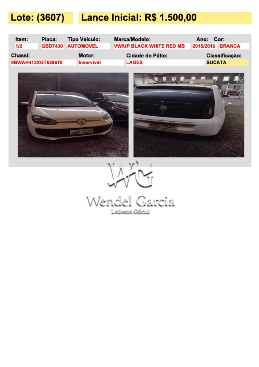 LOTE 3607