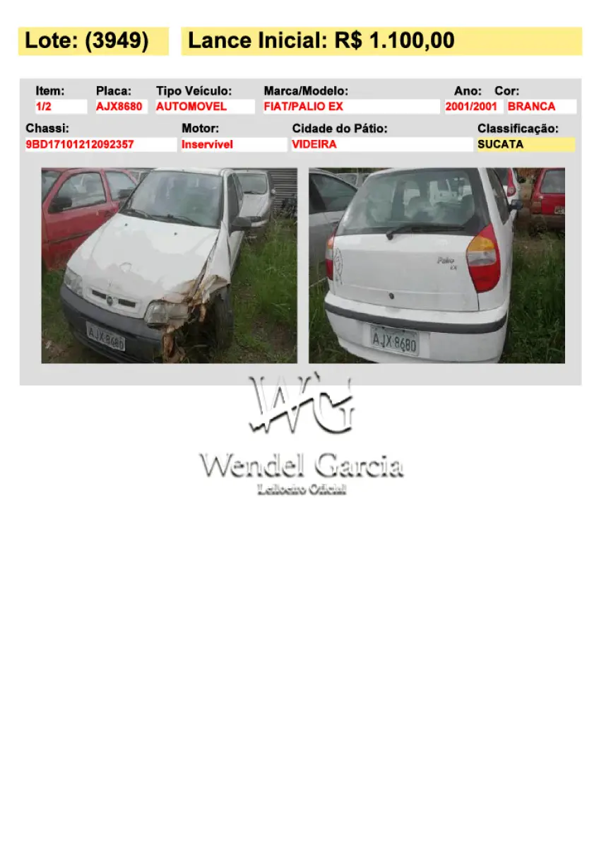 LOTE 3949
