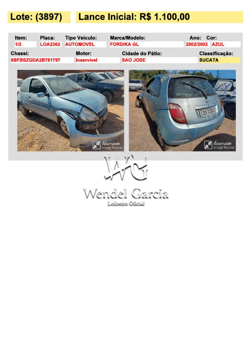 LOTE 3897