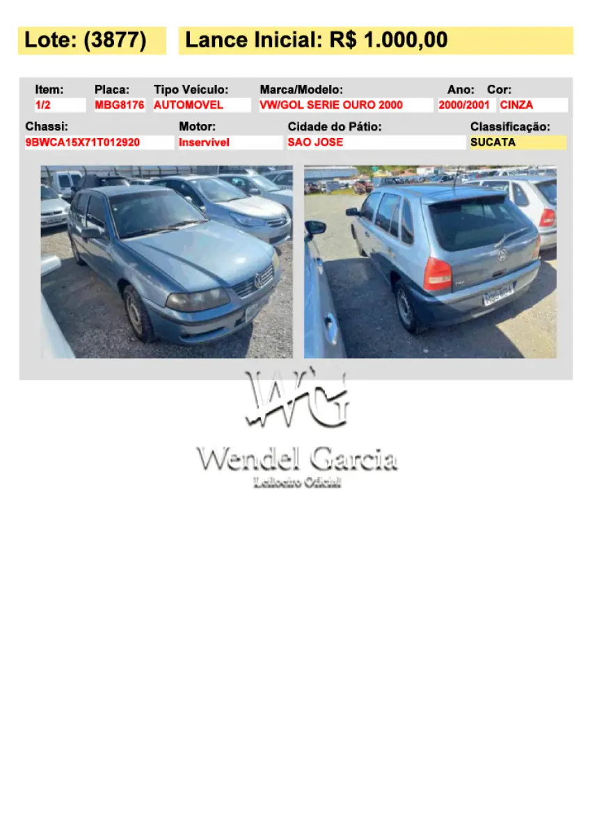 LOTE 3877