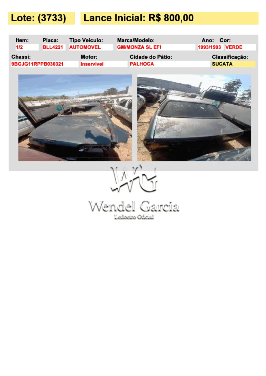 LOTE 3733