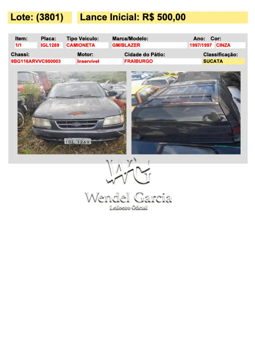 LOTE 3801