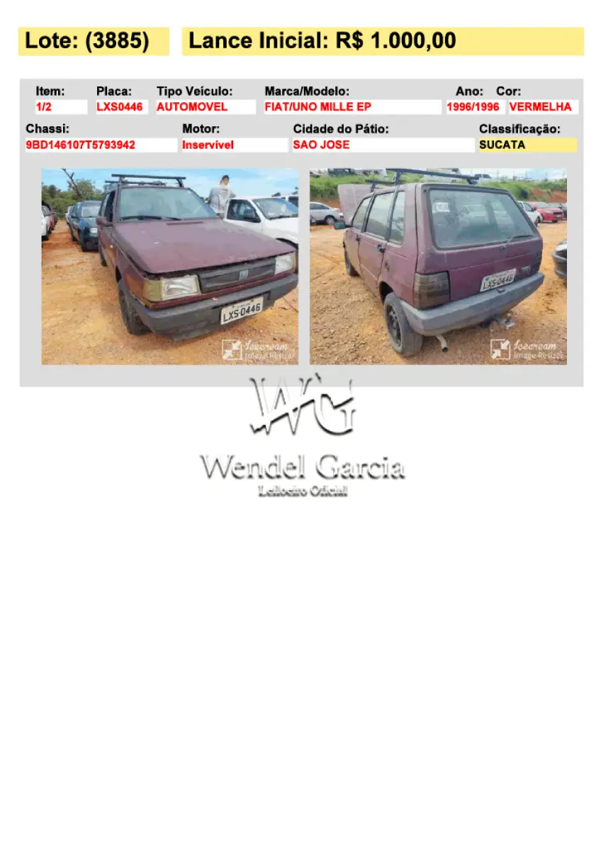 LOTE 3885
