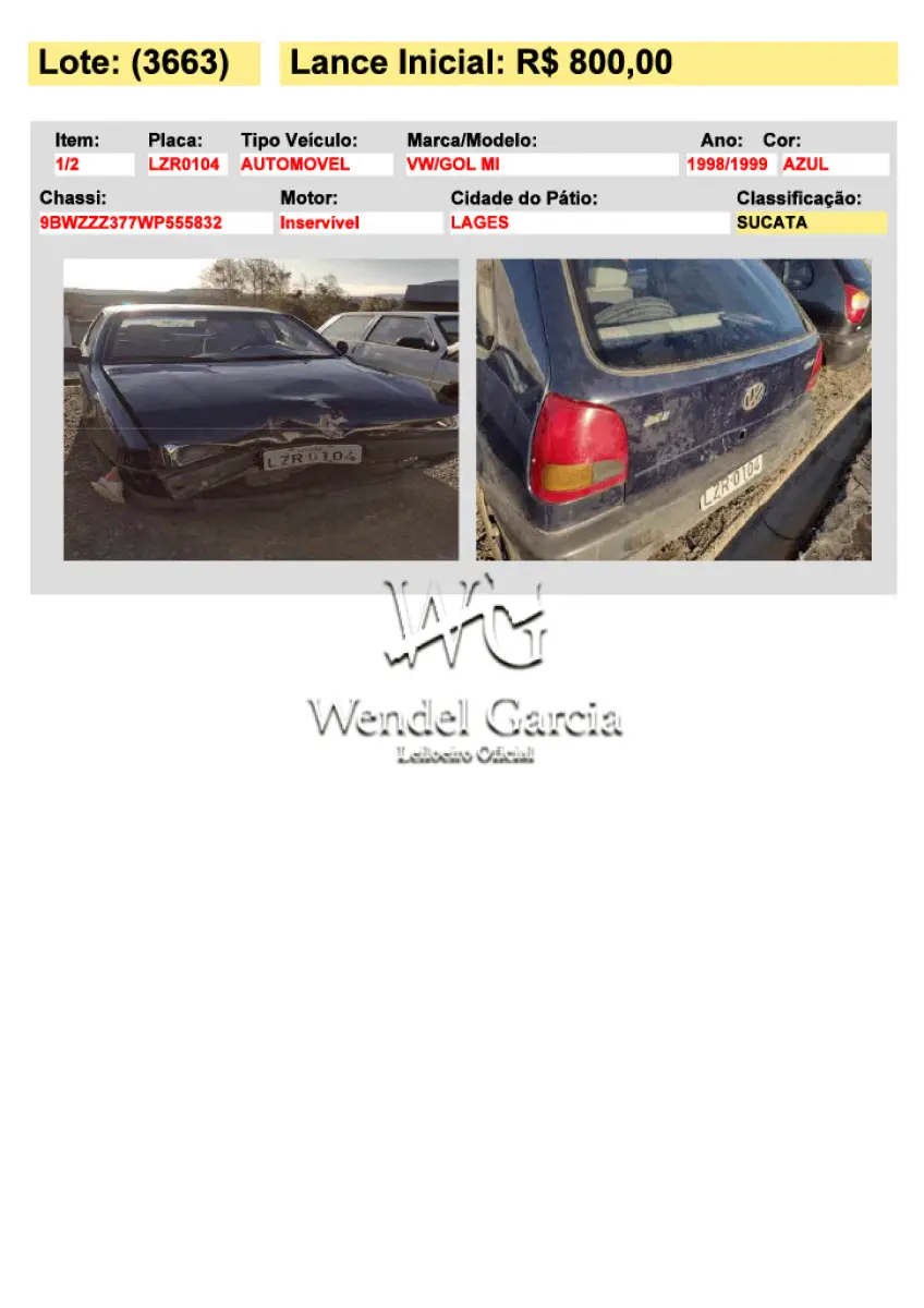 LOTE 3663