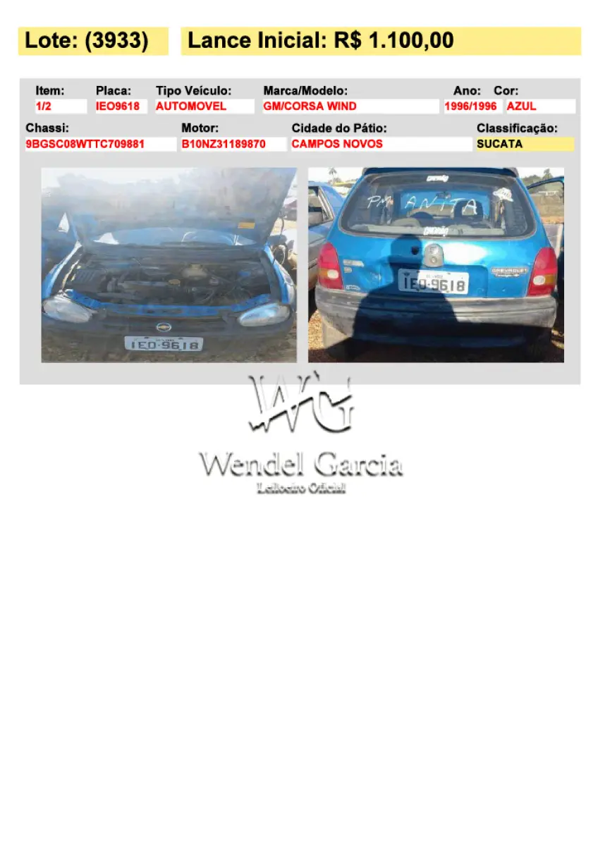 LOTE 3933